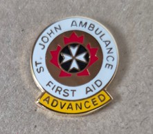 SJA Advanced First Aid Pin 1111