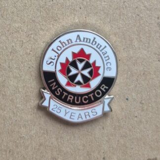 Instructor service award pins assorted years