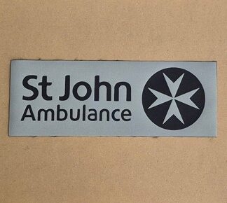 FULL reflective ST.JOHN AMBULANCE patch with logo
