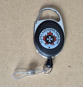Retractable Badge Holder Black