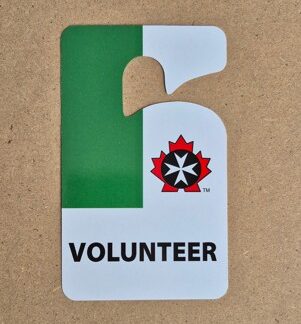 Car ID/Permit tag Canada Volunteer