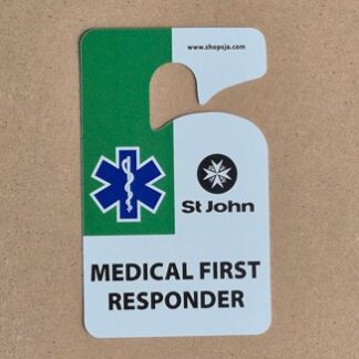 Car ID/Permit tag Universal Medical First Responder
