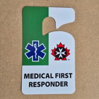 Car ID/Permit Tag Canada Medical First Responder English