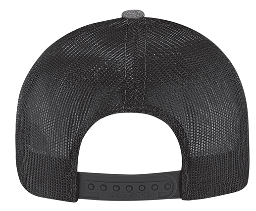 Grey and Black Mesh Back Base Ball Hat - Image 2
